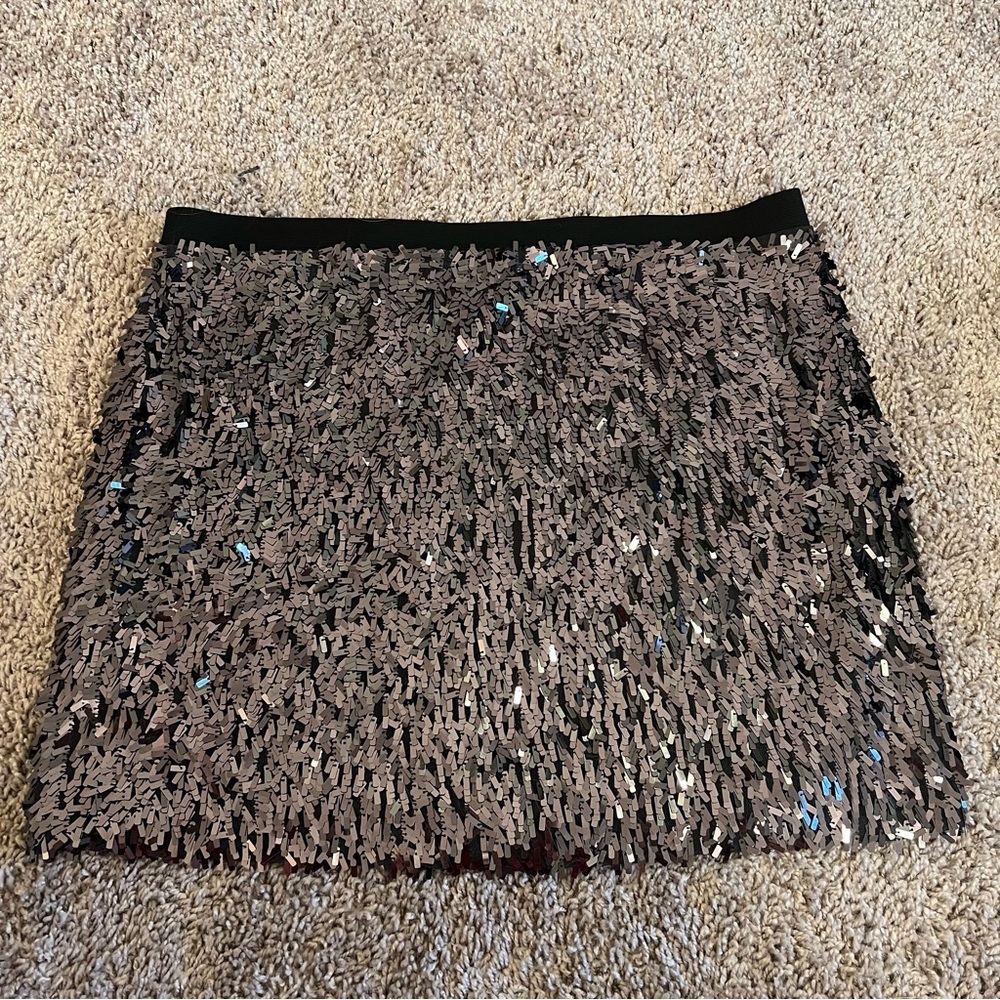 {Express} Sequin Sparkle Mini Skirt - Picture 8 of 8